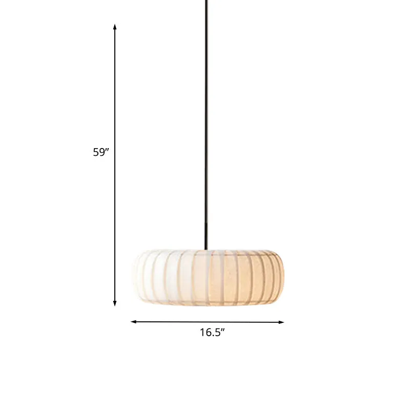 Hanglamp met geribbeld wiel, eenvoudig 3 lampen, witte hangende kroonluchter boven tafel Clearhalo