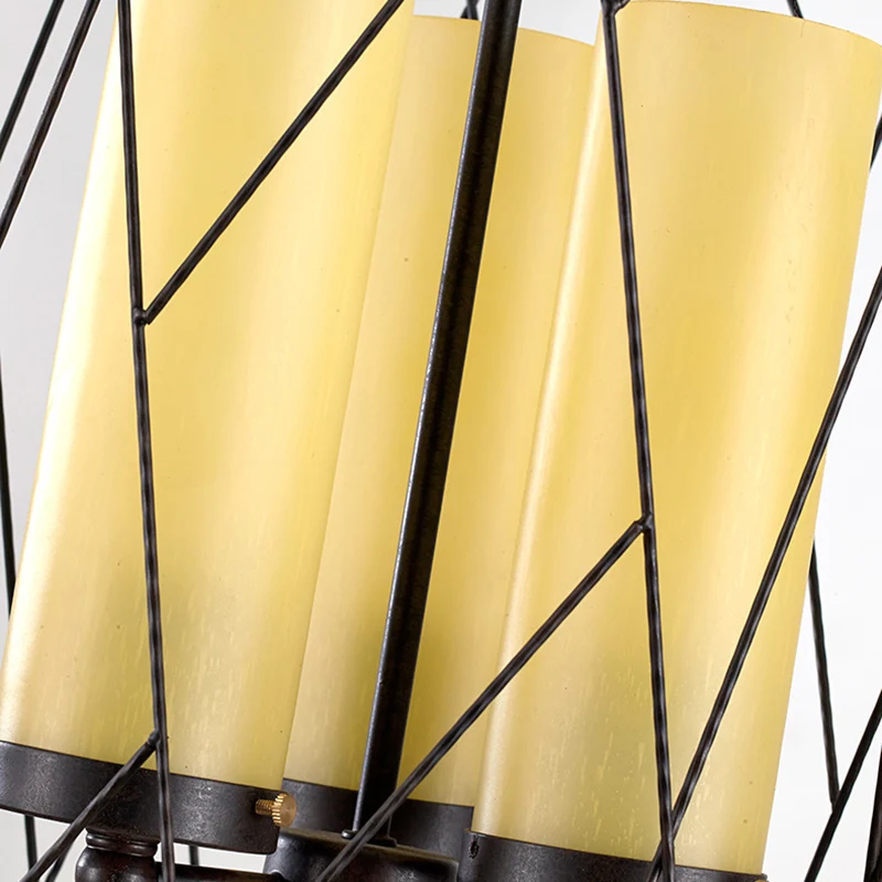 Hanglamp met 3 lampen, traditionele cilinder, hangende kroonluchter van beige glas, zwart Clearhalo