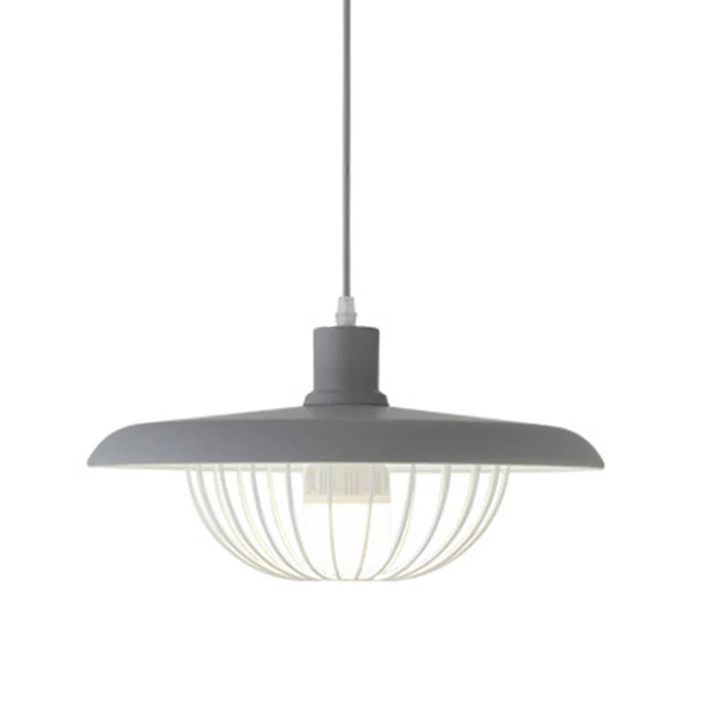 Hanglamp moderne stijl, draadkooi, neerwaartse verlichtingshanger met metalen kap Clearhalo
