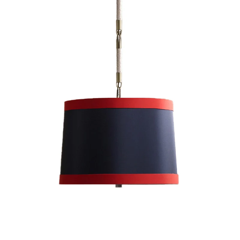 Hanglamp van stoffen trommel, verpleegkamer, 5 lampen, hanglamp eenvoudige stijl Clearhalo
