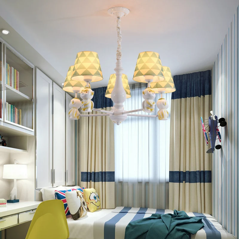 Hanglampen met taps toelopende kap, Scandinavische hangende hanglampen geel voor de woonkamer Clearhalo