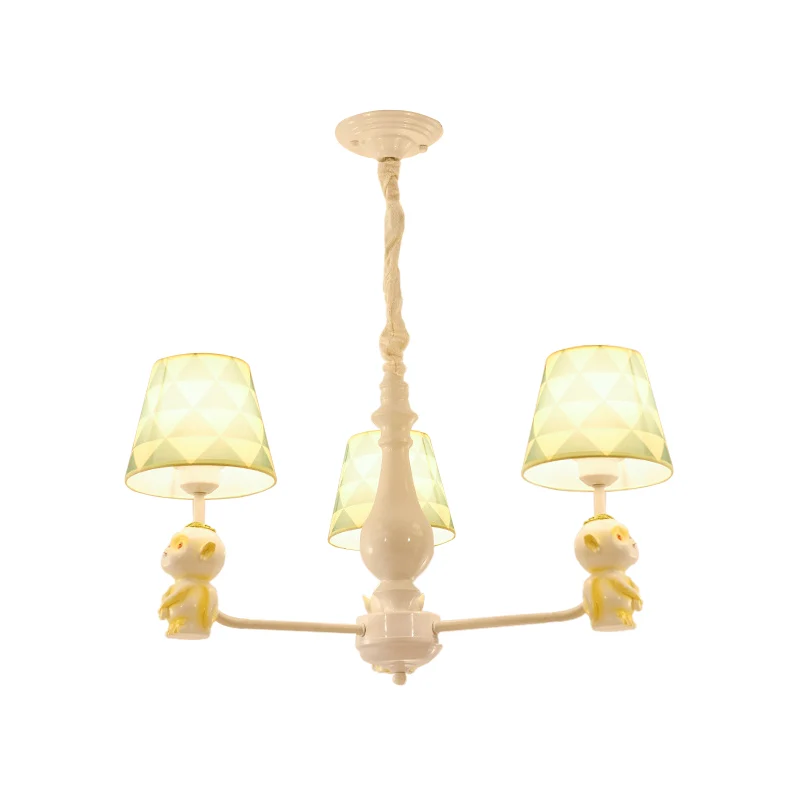 Hanglampen met taps toelopende kap, Scandinavische hangende hanglampen geel voor de woonkamer Clearhalo