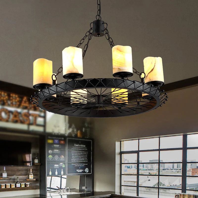 Hars beige hanglamp cilinder 8 lampen traditionele kroonluchter lichtarmatuur voor eetkamer Clearhalo