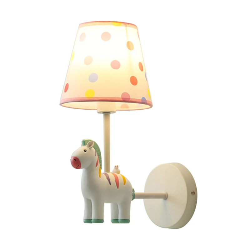 Hars Zebra Wandlamp Kinderstijl Enkele wandlamp met Empire Schaduw voor kinderkamer Clearhalo