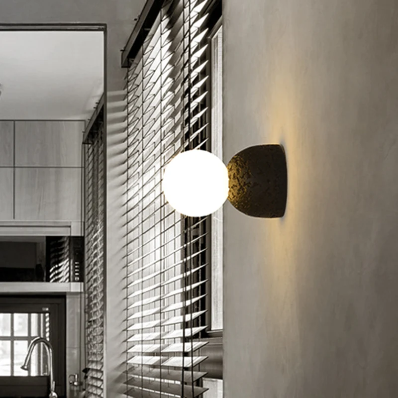 Hars-cement Bell Wandkandelaar Lamp Moderne Stijl Wandverlichtingsarmatuur met één lamp Clearhalo