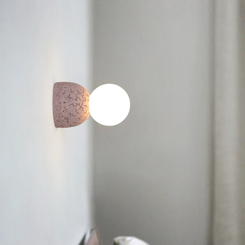 Hars-cement Bell Wandkandelaar Lamp Moderne Stijl Wandverlichtingsarmatuur met één lamp Clearhalo