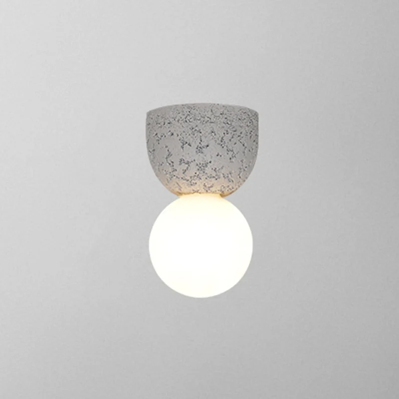 Hars-cement Bell Wandkandelaar Lamp Moderne Stijl Wandverlichtingsarmatuur met één lamp Clearhalo