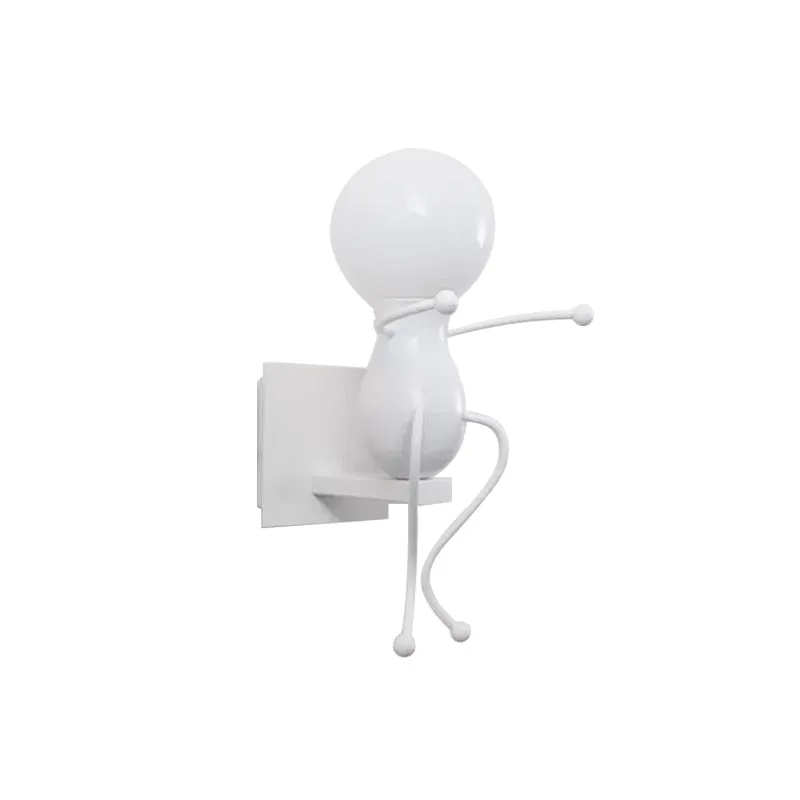 Hedendaagse Robot Wandkandelaar Metaal Eén Hoofd Kale Lamp Wandlamp voor Gang Clearhalo