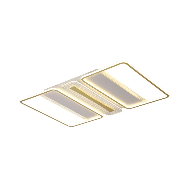 Helder acryl rechthoek semi-inbouw moderne stijl LED wit dichtbij plafondlamp warm/wit licht Clearhalo