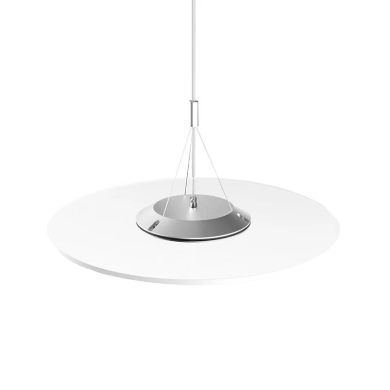 Heldere Disc Drop Hanger Eenvoud LED Acryl Hangende Plafondlamp voor Eetkamer Clearhalo
