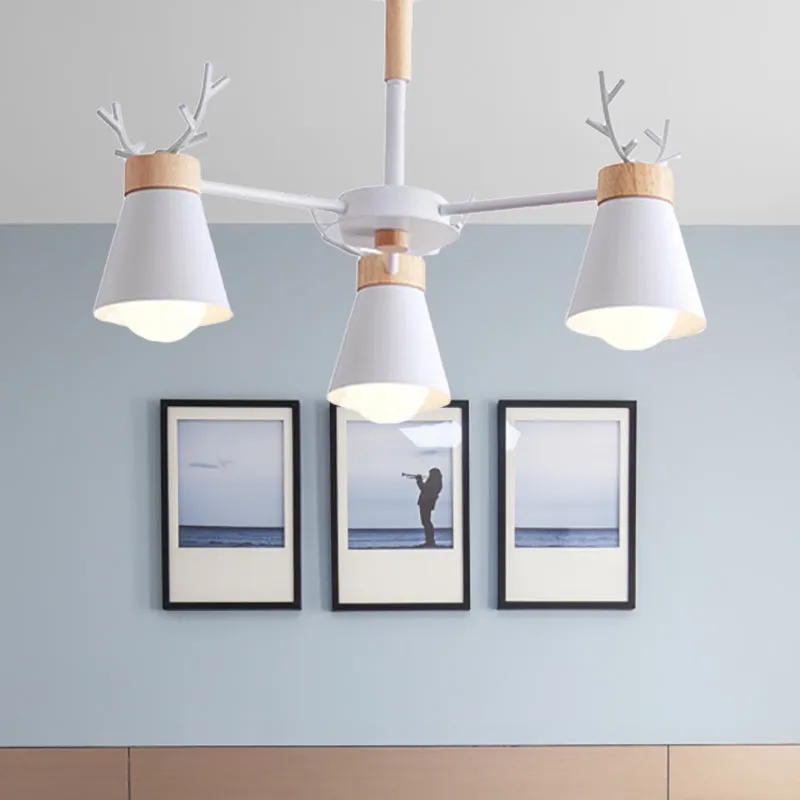 Hertenhoorn kinderkamer verlichting hanger kroonluchter ijzer moderne mode hangende kroonluchter Clearhalo