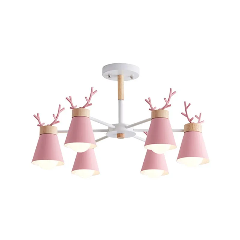 Hertenhoorn kinderkamer verlichting hanger kroonluchter ijzer moderne mode hangende kroonluchter Clearhalo