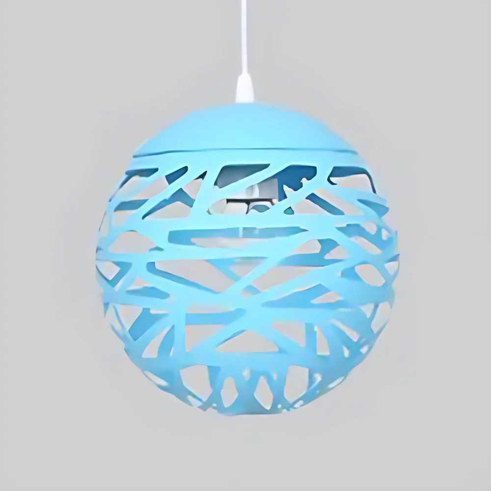 Holle bol-hanglamp voor kinderkamer, metaal, 1 kop, moderne snoepkleurige hanglamp Clearhalo