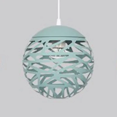 Holle bol-hanglamp voor kinderkamer, metaal, 1 kop, moderne snoepkleurige hanglamp Clearhalo