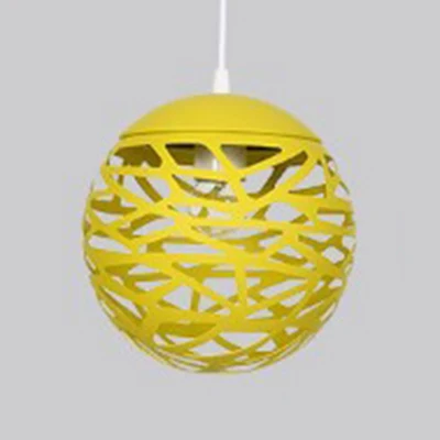Holle bol-hanglamp voor kinderkamer, metaal, 1 kop, moderne snoepkleurige hanglamp Clearhalo