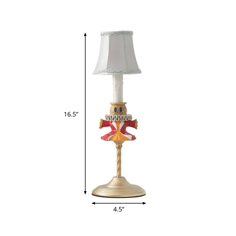 1 hoofdleesboek naast het bed Moderne gouden taakverlichting met kledingbasis en tonschaduw Clearhalo