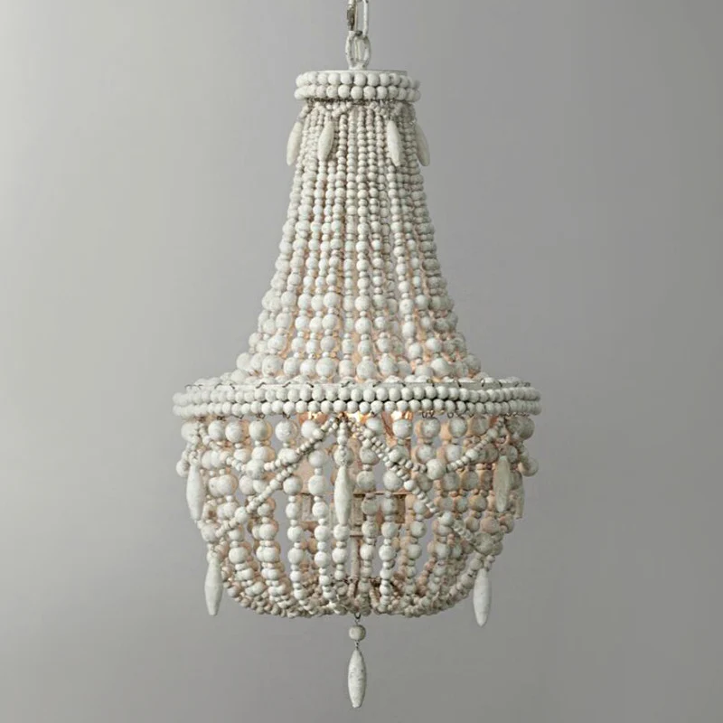 Houten mand schaduw kroonluchter licht land 3 lampen woonkamer hanglamp Clearhalo