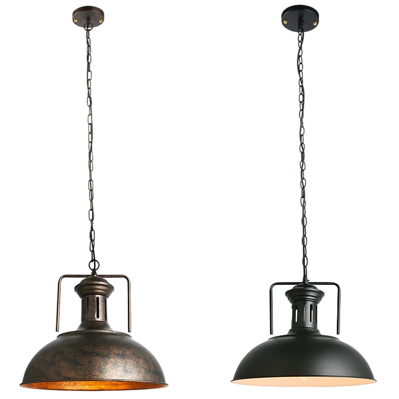 Industriële stijl draaibare hanglamp, metalen hangende plafondlamp Clearhalo