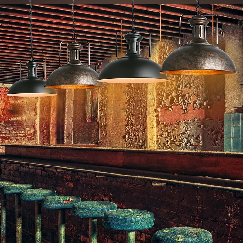Industriële stijl draaibare hanglamp, metalen hangende plafondlamp Clearhalo