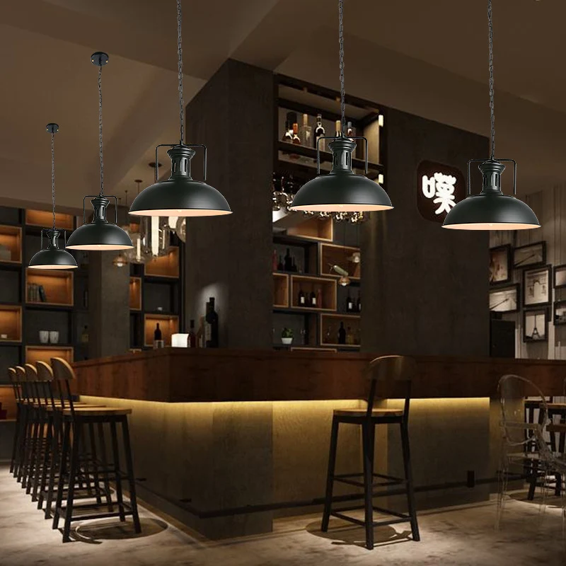 Industriële stijl draaibare hanglamp, metalen hangende plafondlamp Clearhalo