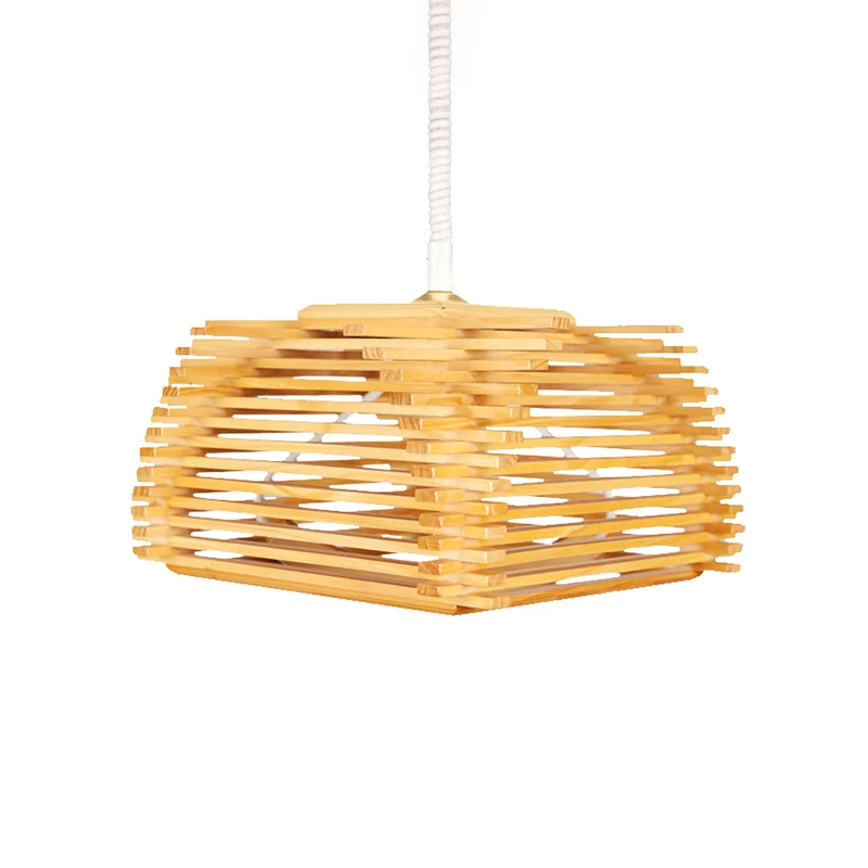Japanse gestapelde hanglamp houten bar 1 lamp theesalon plafondophanglamp Clearhalo