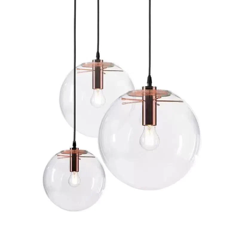Keuken glazen bol hanglamp voor eetkamer slaapkamer moderne industriële stijl Clearhalo