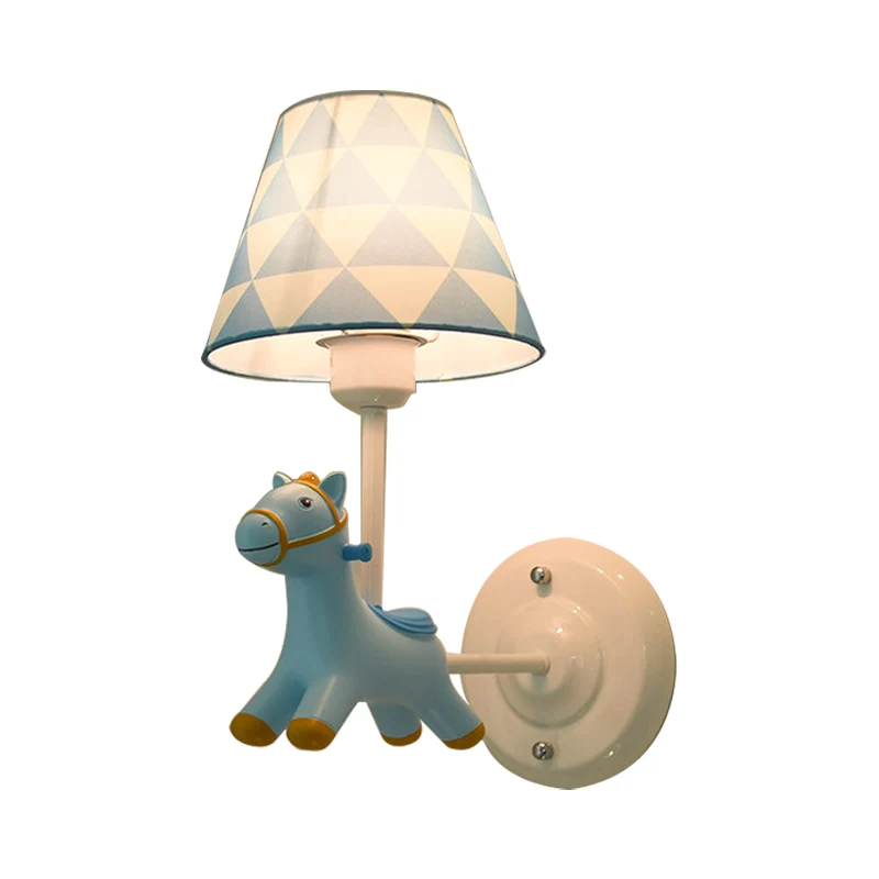 Kinderkamer Paard Wandkandelaar Hars Eén lamp Modern Stijlvol Blakerlicht Clearhalo