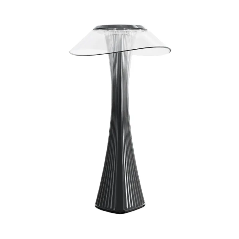Kleine mooie taille bureauverlichting eigentijdse acryl LED grijze tafellamp voor nachtkastje Clearhalo
