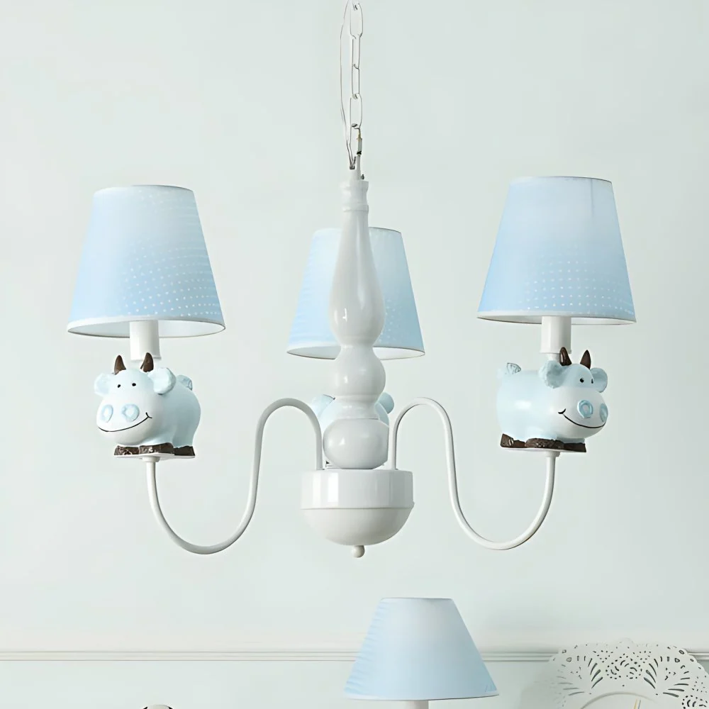 Kleuterschool Schaap Hanglamp Stof 3 Lichten Cartoon Hangende Hanglampen Clearhalo