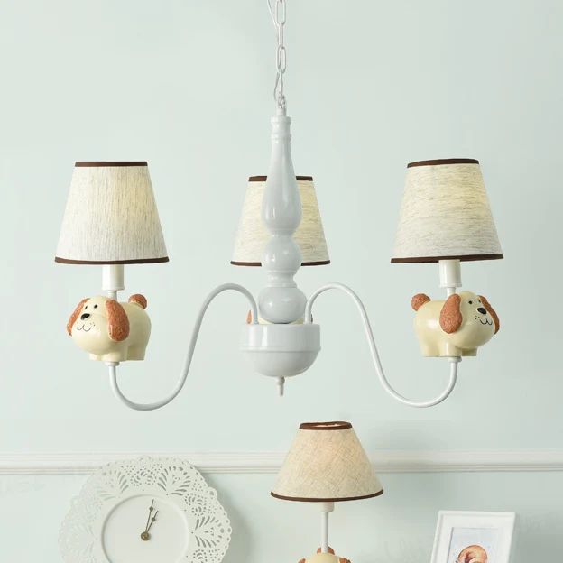 Kleuterschool Schaap Hanglamp Stof 3 Lichten Cartoon Hangende Hanglampen Clearhalo