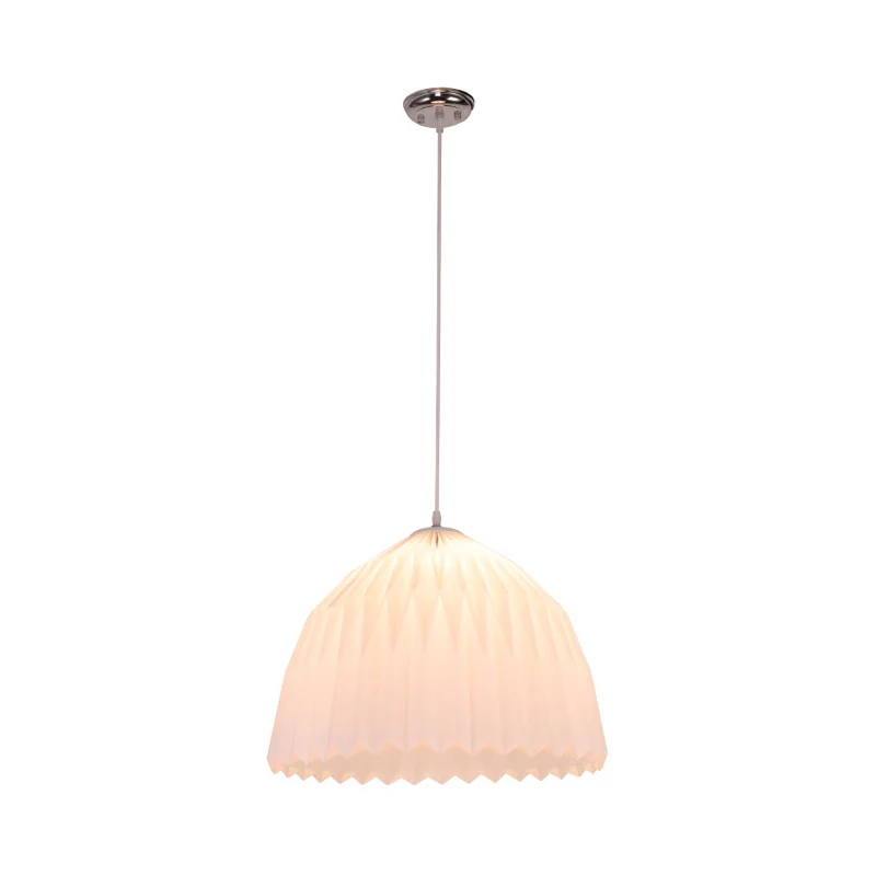 Koepel acryl hanglamp minimalistisch 1-lichts witte plafondhanger voor eetkamer Clearhalo
