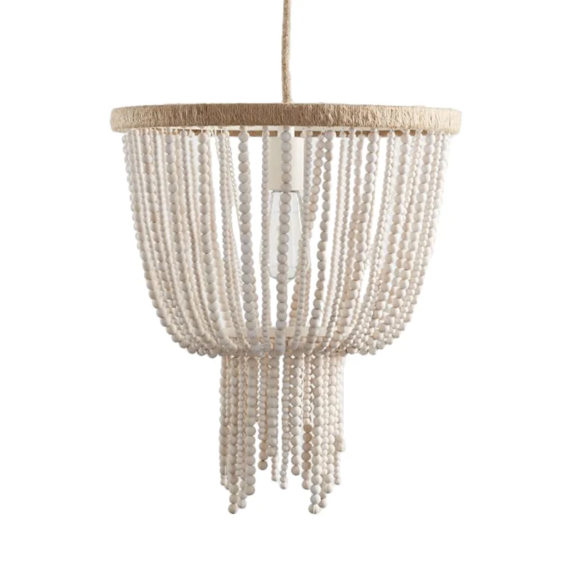 Koepel Houten Slaapkamer Hangende Kroonluchter Eigentijds 1 Kop Wit Plafond Hanglamp Clearhalo