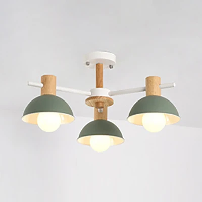 Koepel Woonkamer Hangende Hanglamp Metaal 3 Lichten Moderne Hanglampen Clearhalo