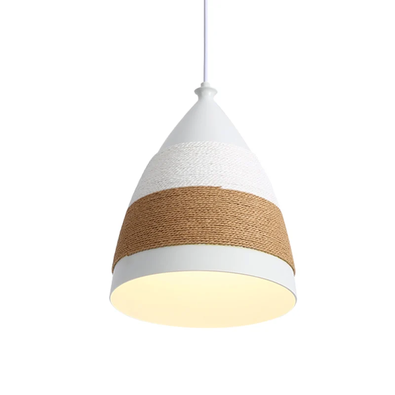 Koepelvormige hanglamp eigentijds metaal 1 kop 9"/14" breed wit plafondhanglicht Clearhalo