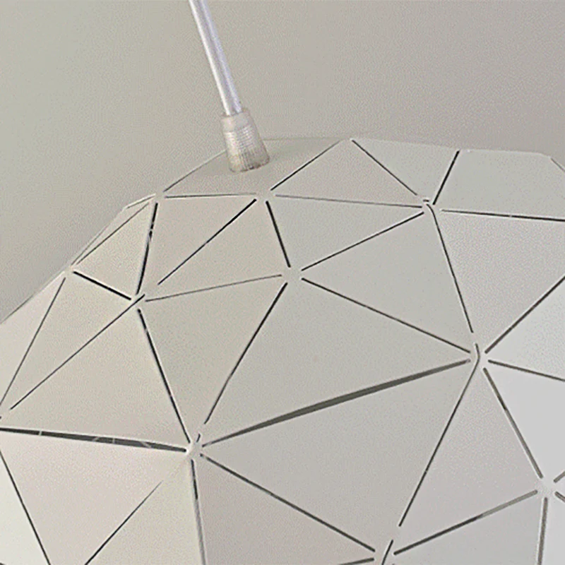 Koepelvormige plafondlamp Scandinavische stijl 12"/14" W 1 licht metalen hanglamp zwart/wit voor koffiewinkel Clearhalo