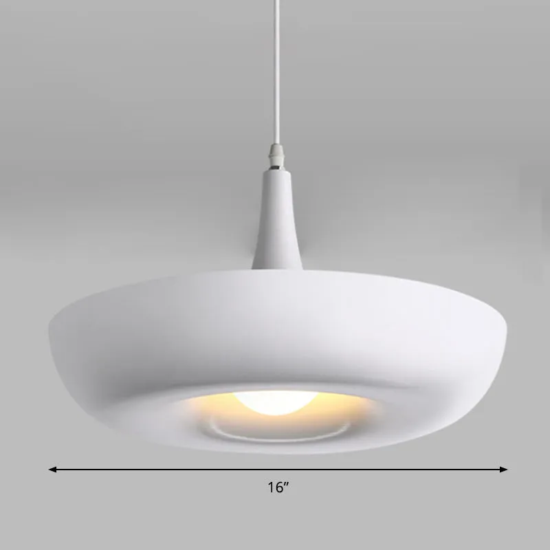 Kom Eetkamer Hanglamp Metaal 1 Licht Moderne Stijl Hanglamp Wit Clearhalo