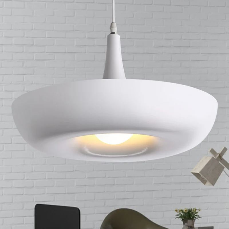 Kom Eetkamer Hanglamp Metaal 1 Licht Moderne Stijl Hanglamp Wit Clearhalo