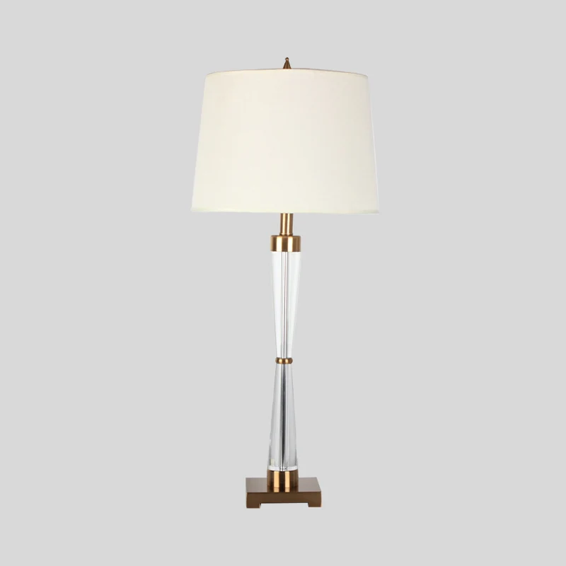 1 kop woonkamer bureaulamp modernisme gouden tafellamp met ton stoffen kap Clearhalo