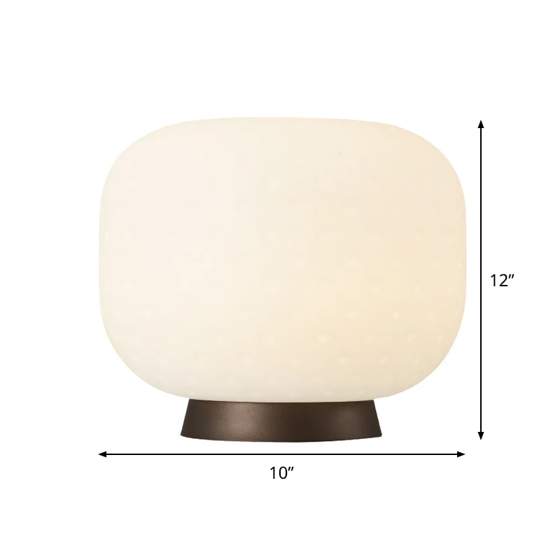 1 kop woonkamertafel verlichting modernisme witte nachtlamp met trommel acryl kap Clearhalo