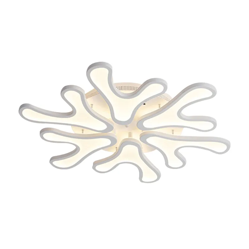 Koraal LED-inbouwplafondlamp eigentijds acryl 4/6/12-lichts slaapkamer plafondverlichtingsarmatuur warm/wit/natuurlijk lic...