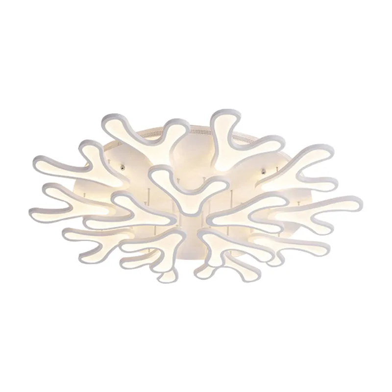 Koraal LED-inbouwplafondlamp eigentijds acryl 4/6/12-lichts slaapkamer plafondverlichtingsarmatuur warm/wit/natuurlijk lic...