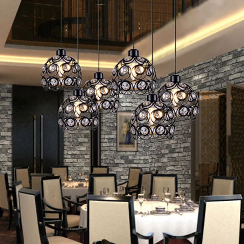Kristallen uitgeholde hanglamp Minimalistisch modern hanglamp koepelvorm Clearhalo