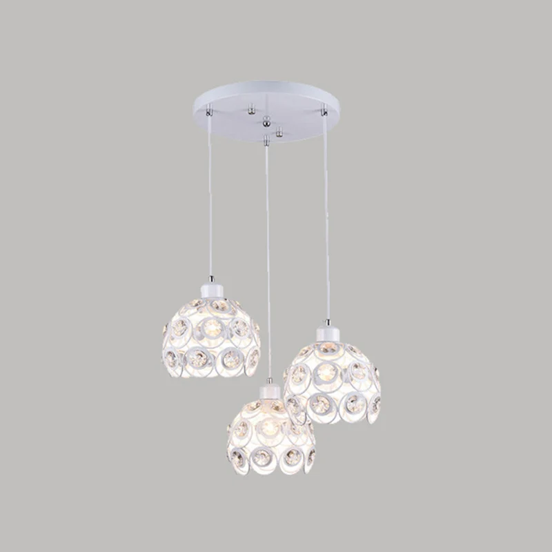 Kristallen uitgeholde hanglamp Minimalistisch modern hanglamp koepelvorm Clearhalo