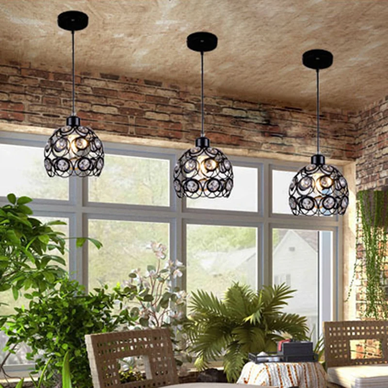 Kristallen uitgeholde hanglamp Minimalistisch modern hanglamp koepelvorm Clearhalo
