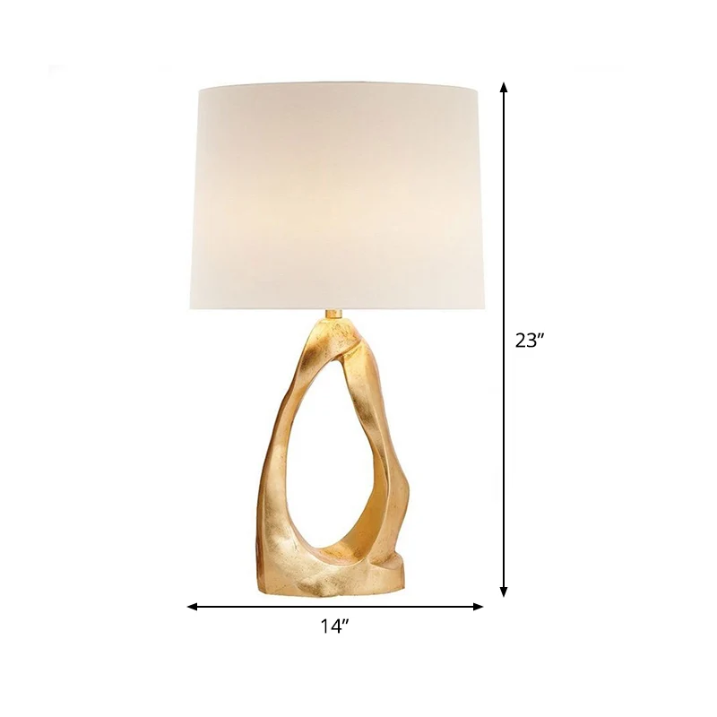 1 lamp woonkamer bureaulamp modernistische witte taakverlichting met ton stoffen kap Clearhalo
