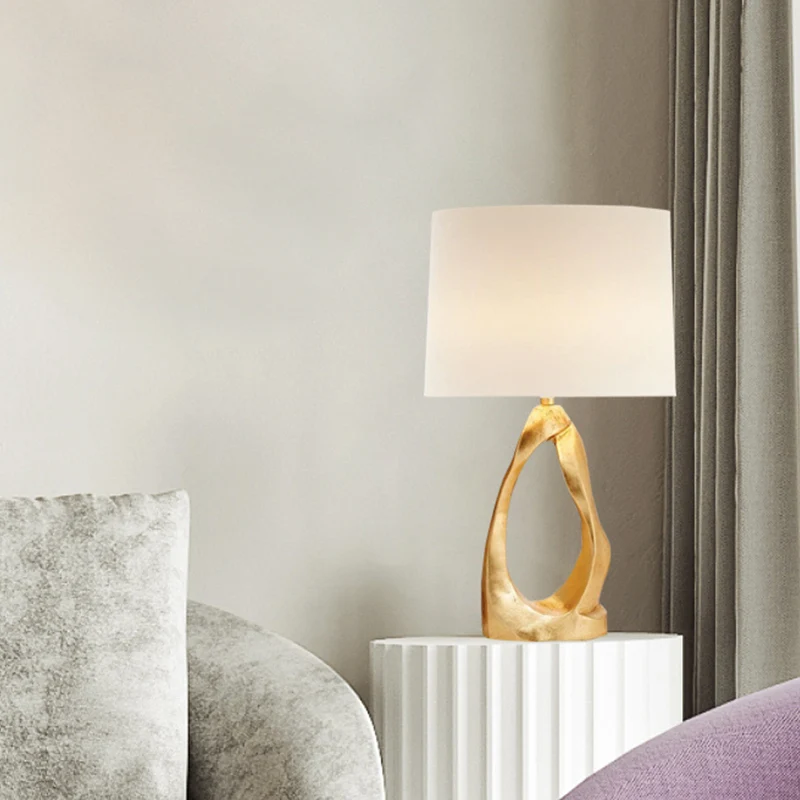1 lamp woonkamer bureaulamp modernistische witte taakverlichting met ton stoffen kap Clearhalo