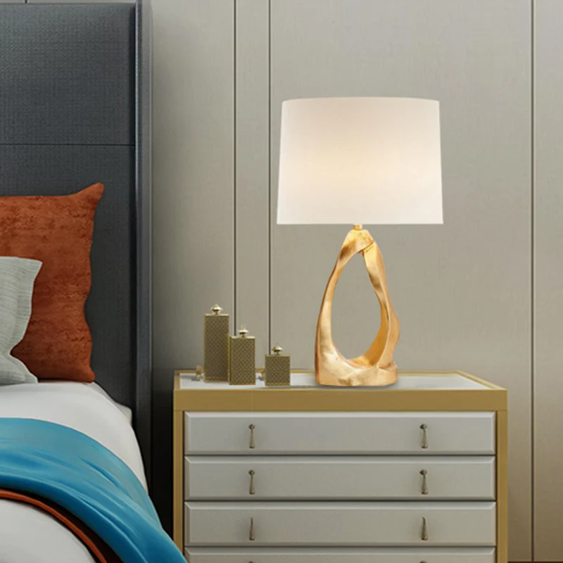 1 lamp woonkamer bureaulamp modernistische witte taakverlichting met ton stoffen kap Clearhalo
