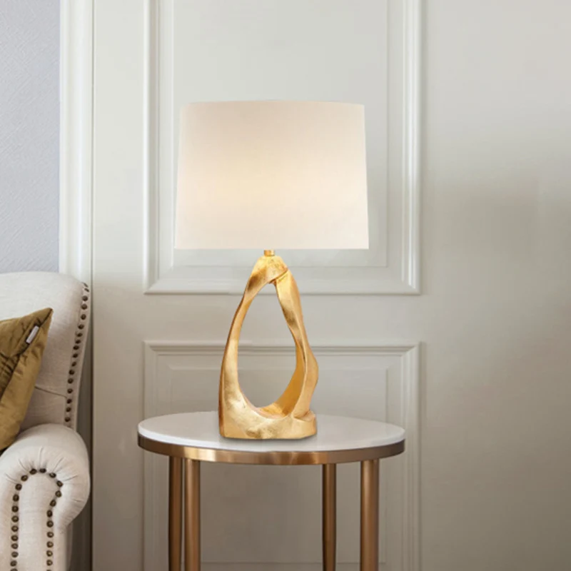 1 lamp woonkamer bureaulamp modernistische witte taakverlichting met ton stoffen kap Clearhalo