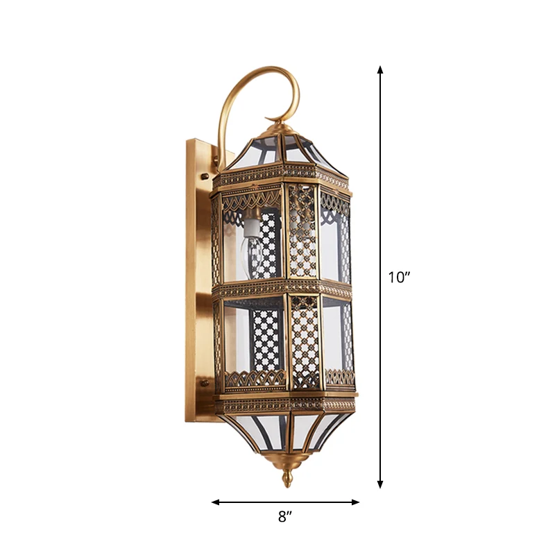 3 lampen Cilindrische wandkandelaar Minimalistisch gepolijst messing/antiek messing Helder/mat glazen wandlamp voor verand...