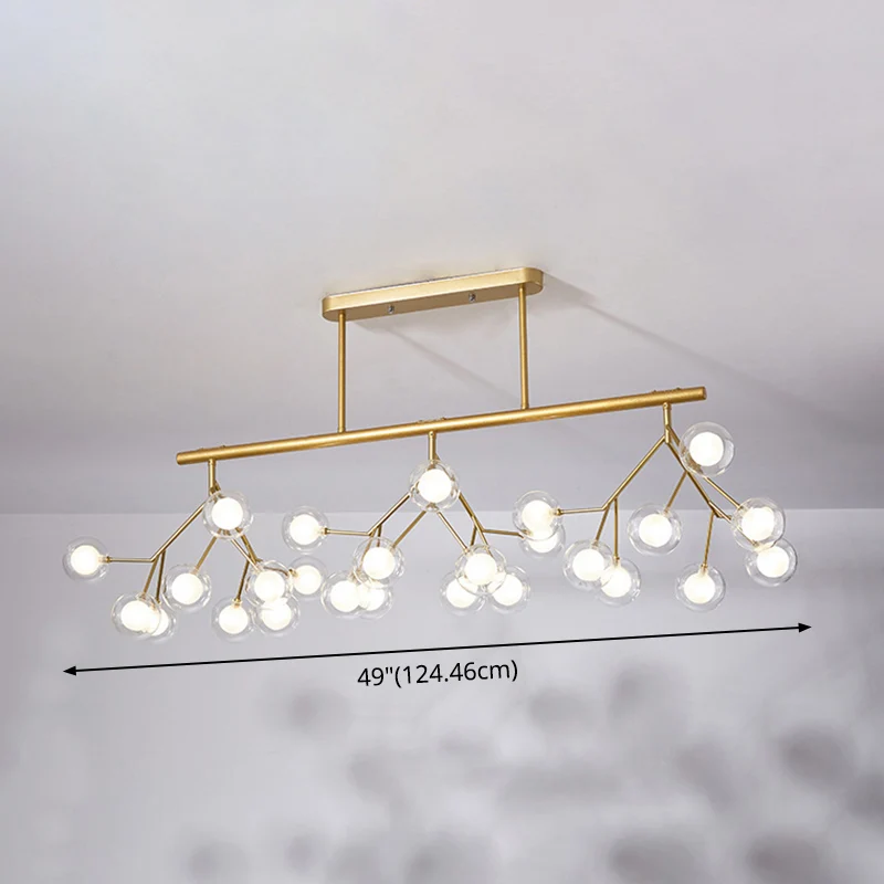 27 lampen Firefly Island hanger moderne acryl plafondlampen voor eetkamer Clearhalo